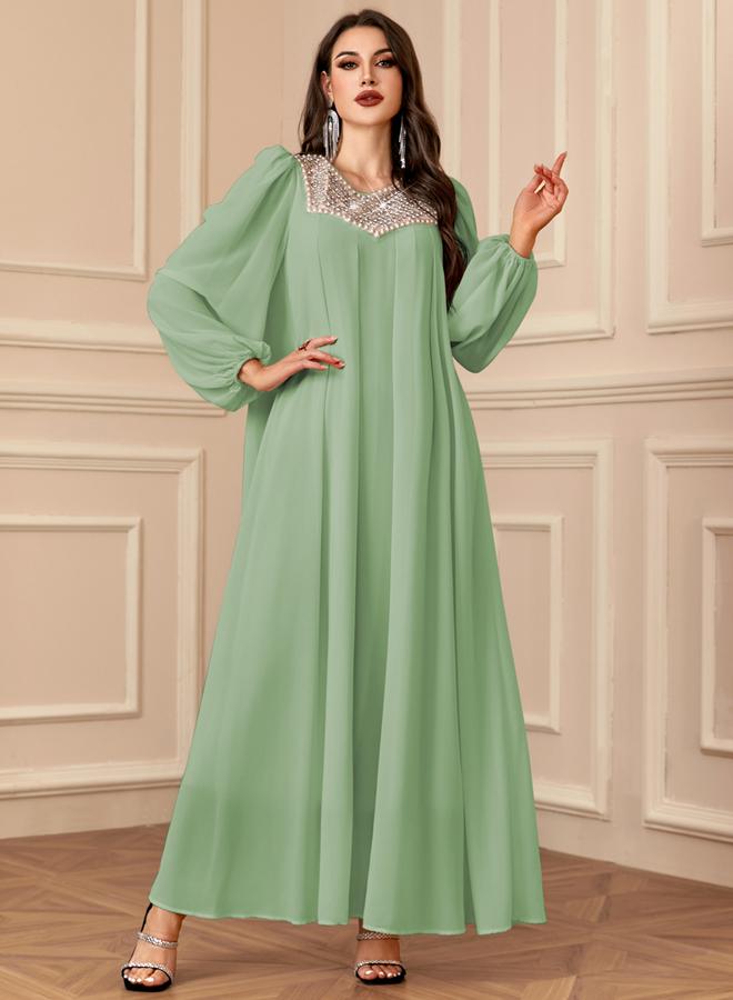 Take Two Women Embellished Balloon Sleeve Maxi Dress - Image 4
